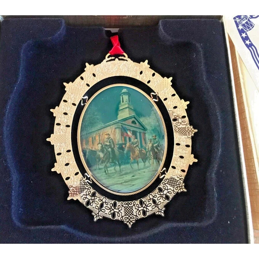 2003 Mort Kunstler Christmas Ornament Timber Ridge Civil War Soldier Of Faith